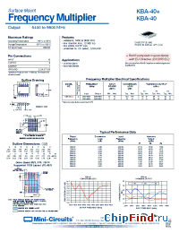 Datasheet KBA-40+ manufacturer Mini-Circuits